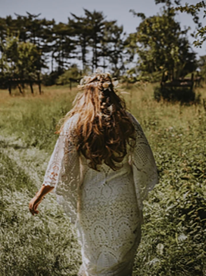 Ivory Georgette Lace - Coco