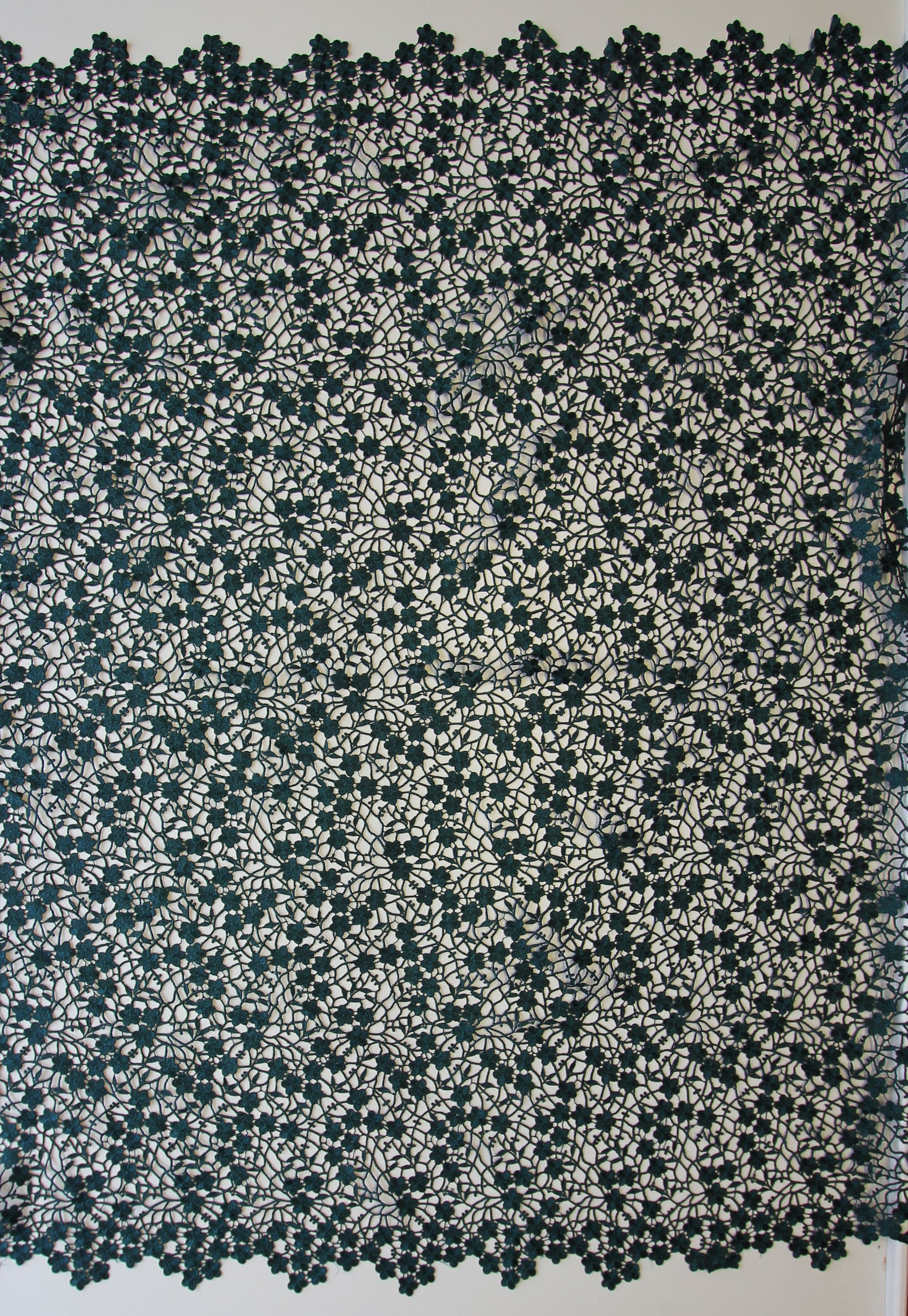 Dark Green Guipure Lace - Ebba