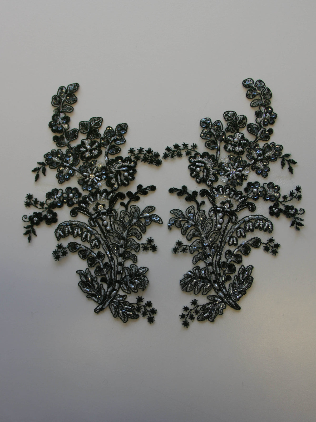 Forest Green Corded Lace Appliques - Mona