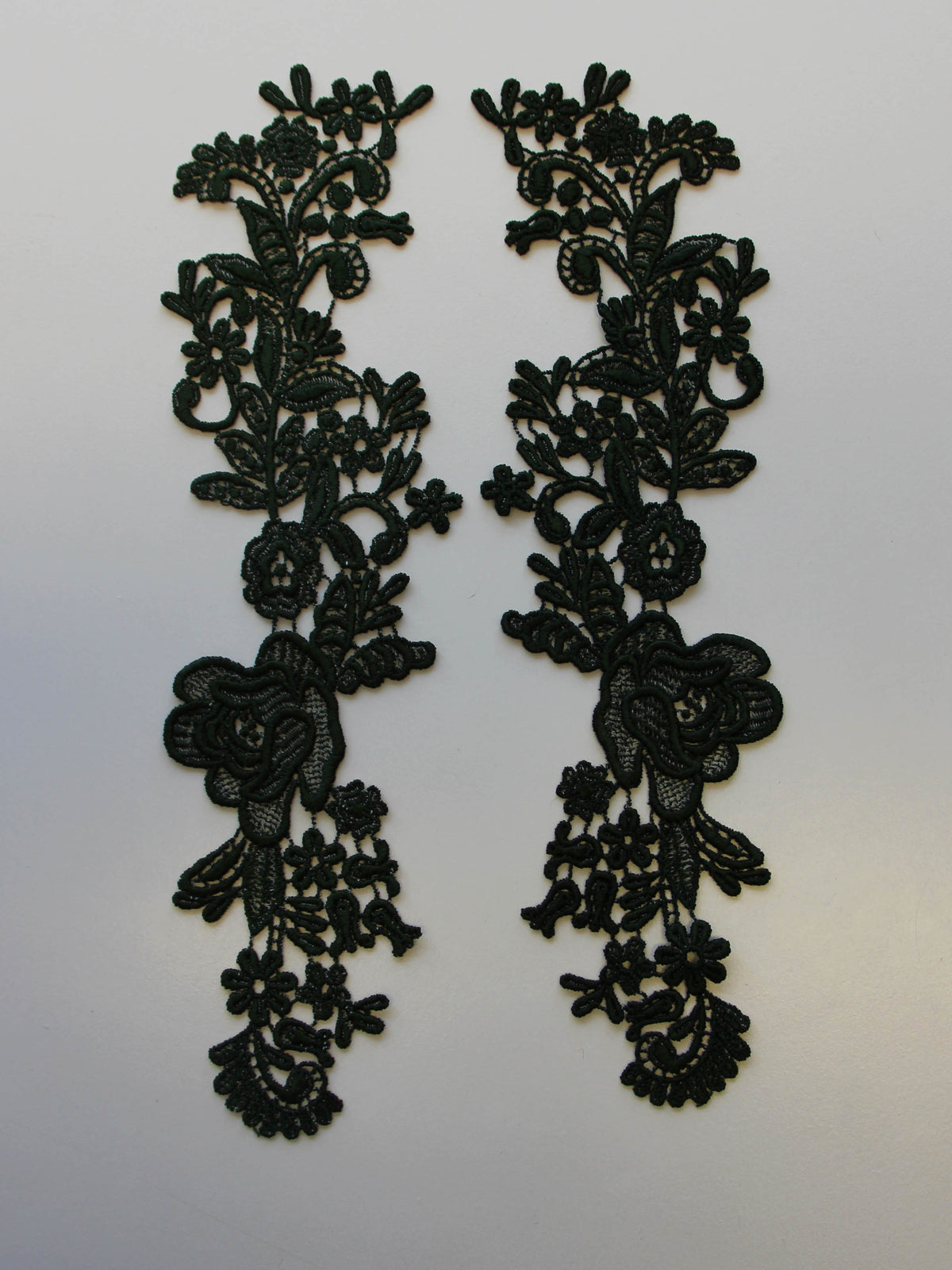 Forest Green Corded Lace Appliques - Nova