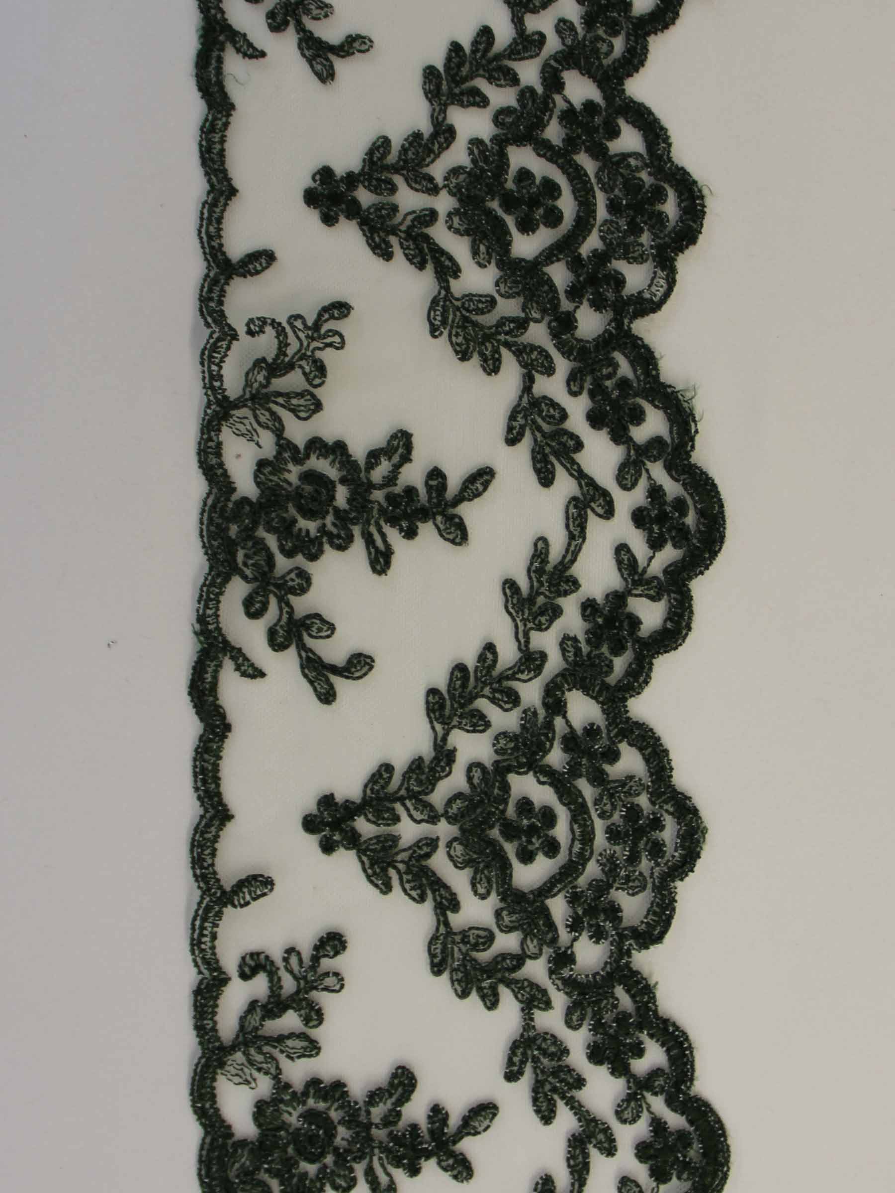 Forest Green Lace Trim - Kansas