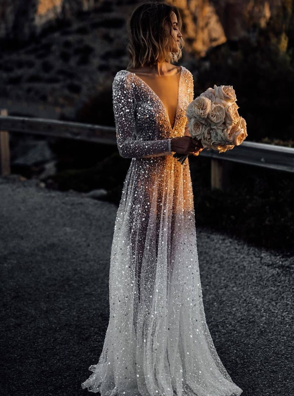 Ivory Embellished Tulle - Vitality