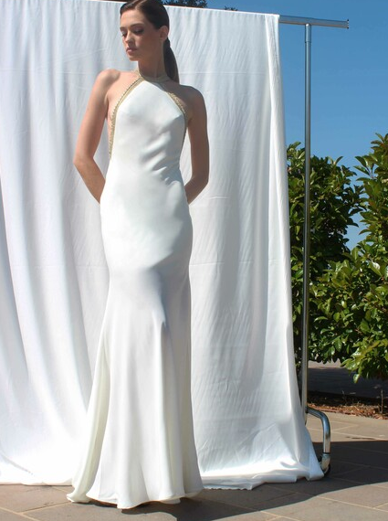 Ivory Silk Double Crepe - Expression