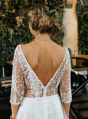 Ivory Sequin Embroidered Lace - Jada