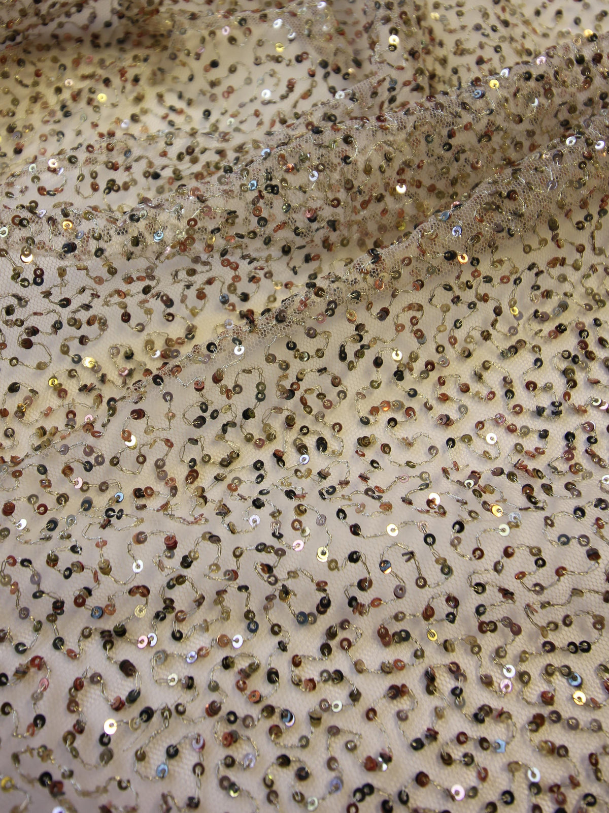 Gold Sequinned Tulle - Fabiola