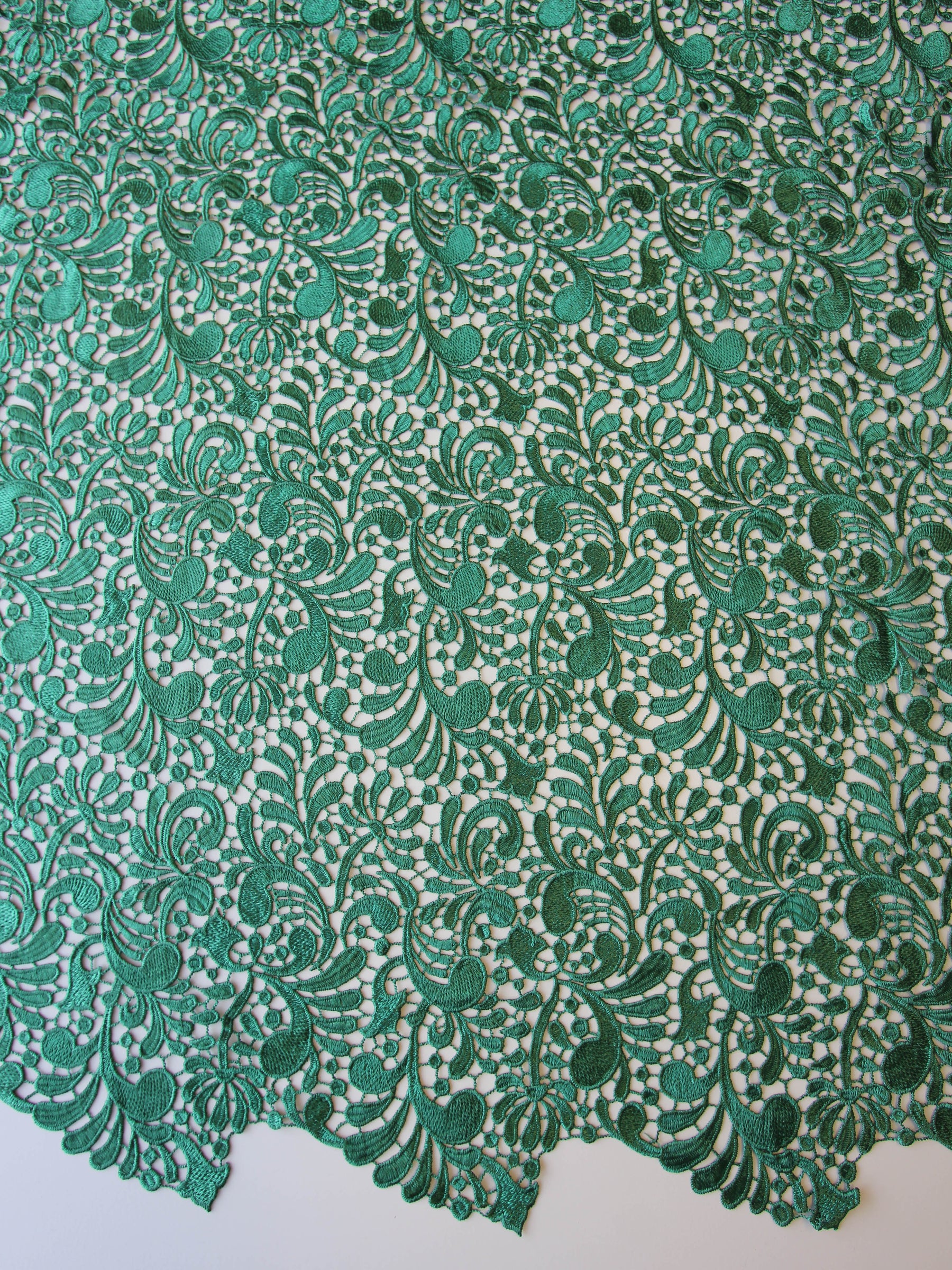 Green Guipure Lace - Theresa