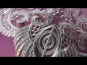 Ivory Sequin Bridal Lace - Pleasance