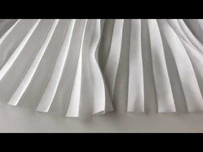 Ivory Pleated Panels - Soleil