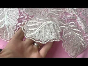 Ivory Embroidered Glitter Lace - Metamorphosis