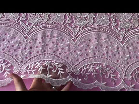 Ivory Laser and Embroidered Lace - Tamara