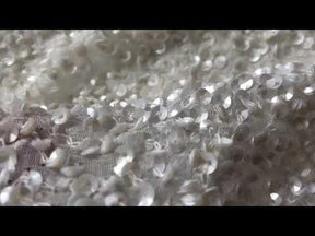 Ivory Sequinned Fabric – Babette