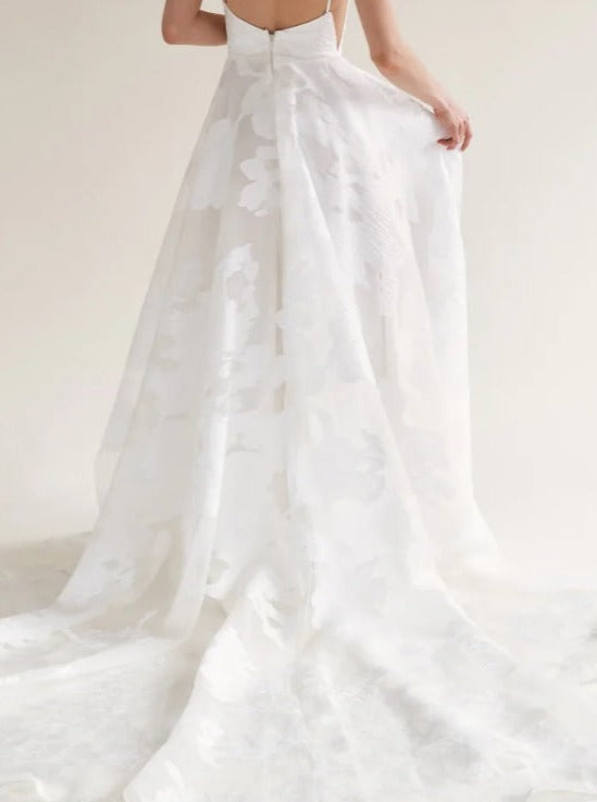 Ivory Embroidered Lace - Higoa