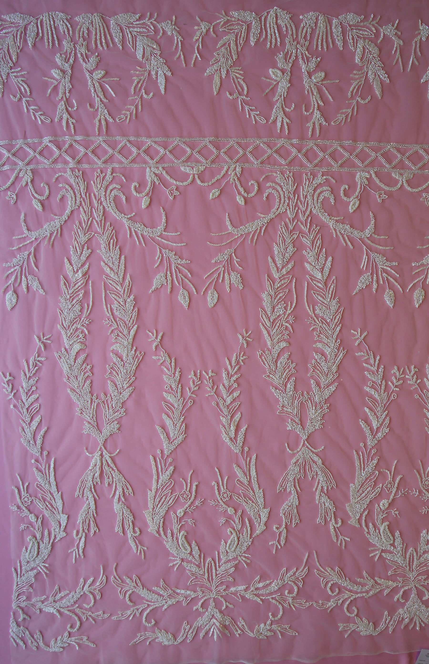 Ivory Beaded Lace - Tate