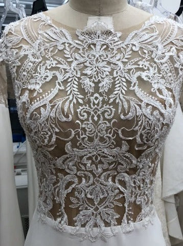 Ivory Embroidered Lace - Benita
