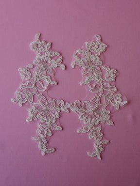 Ivory Corded Lace Appliques - Foxglove