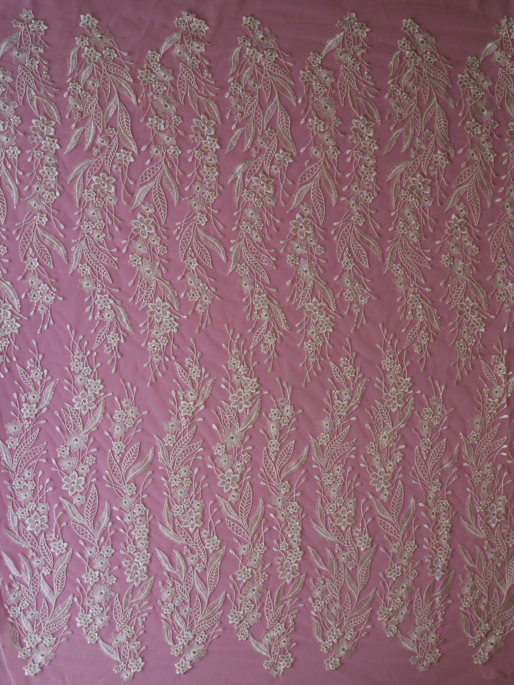 Ivory Embroidery Lace - Monaco