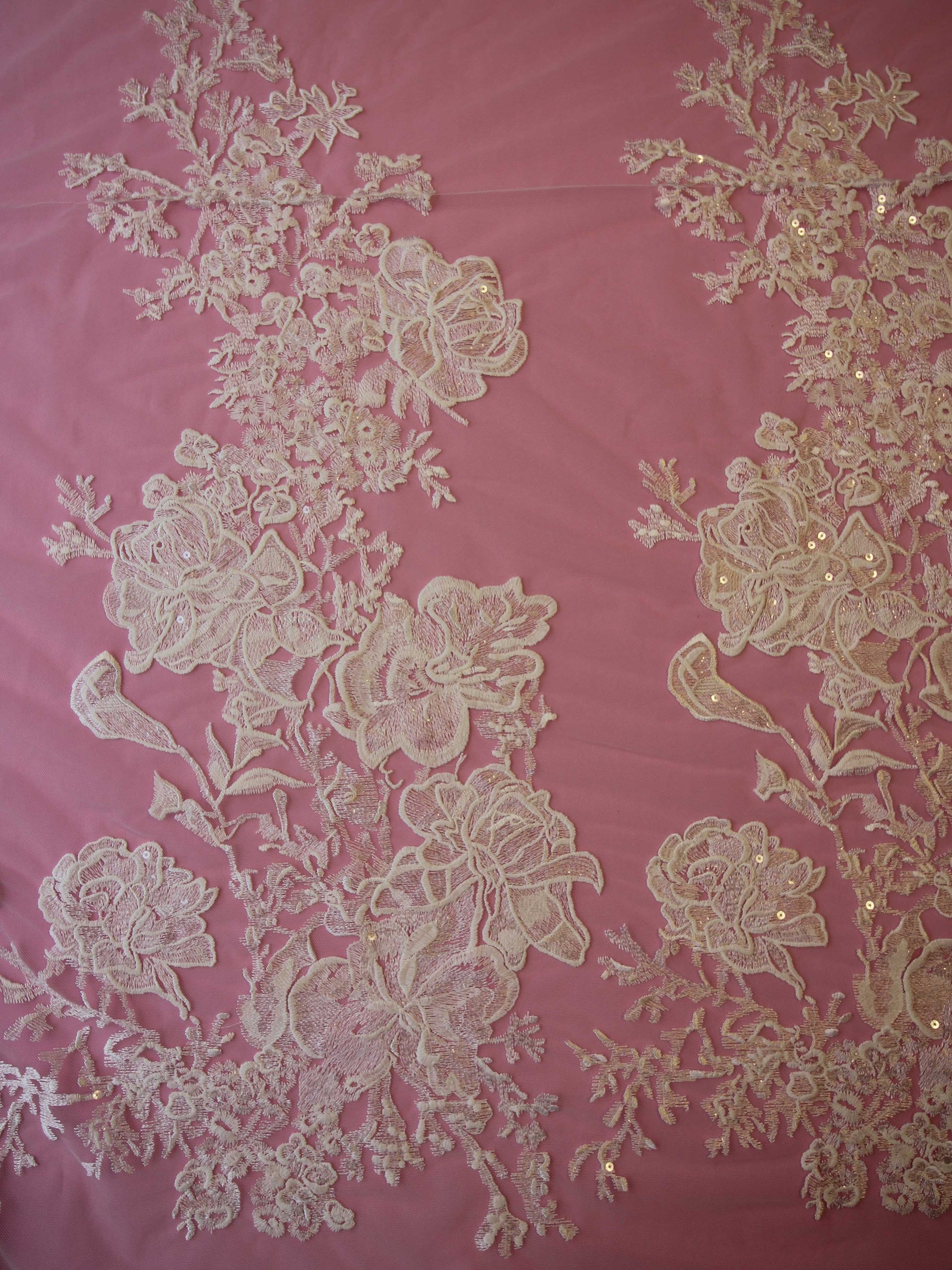 Ivory Floral Lace - Josephine