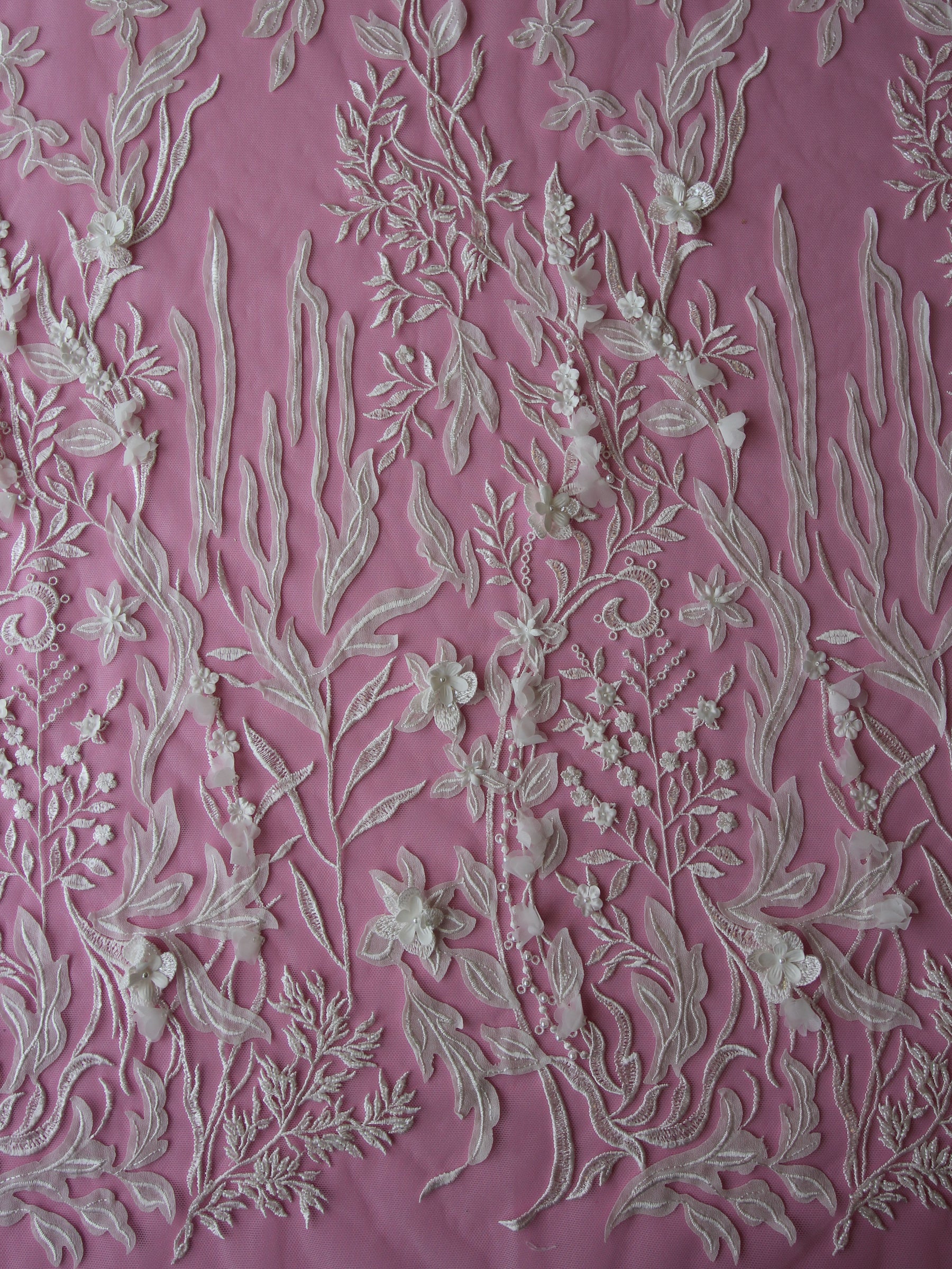 Ivory Embroidered Lace - Luciana