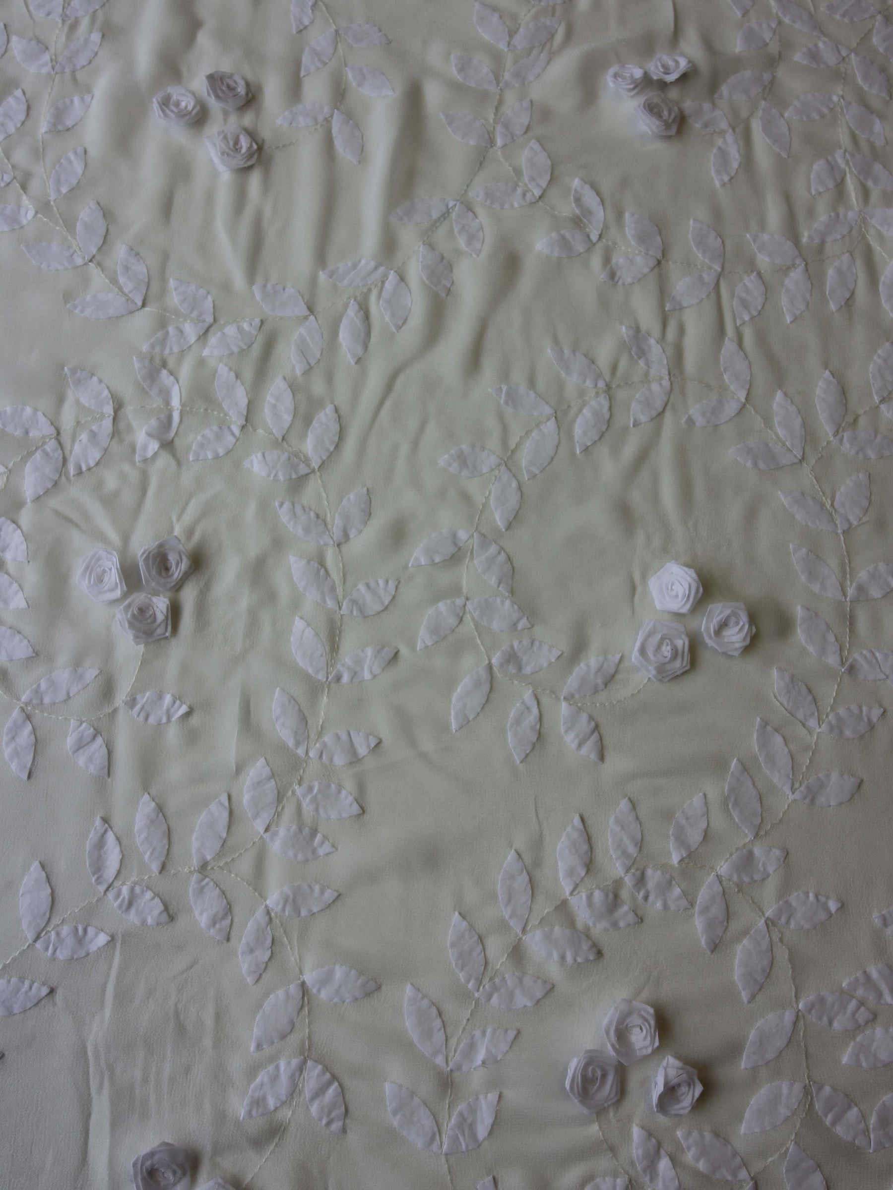 Ivory Floral Georgette - Minnie