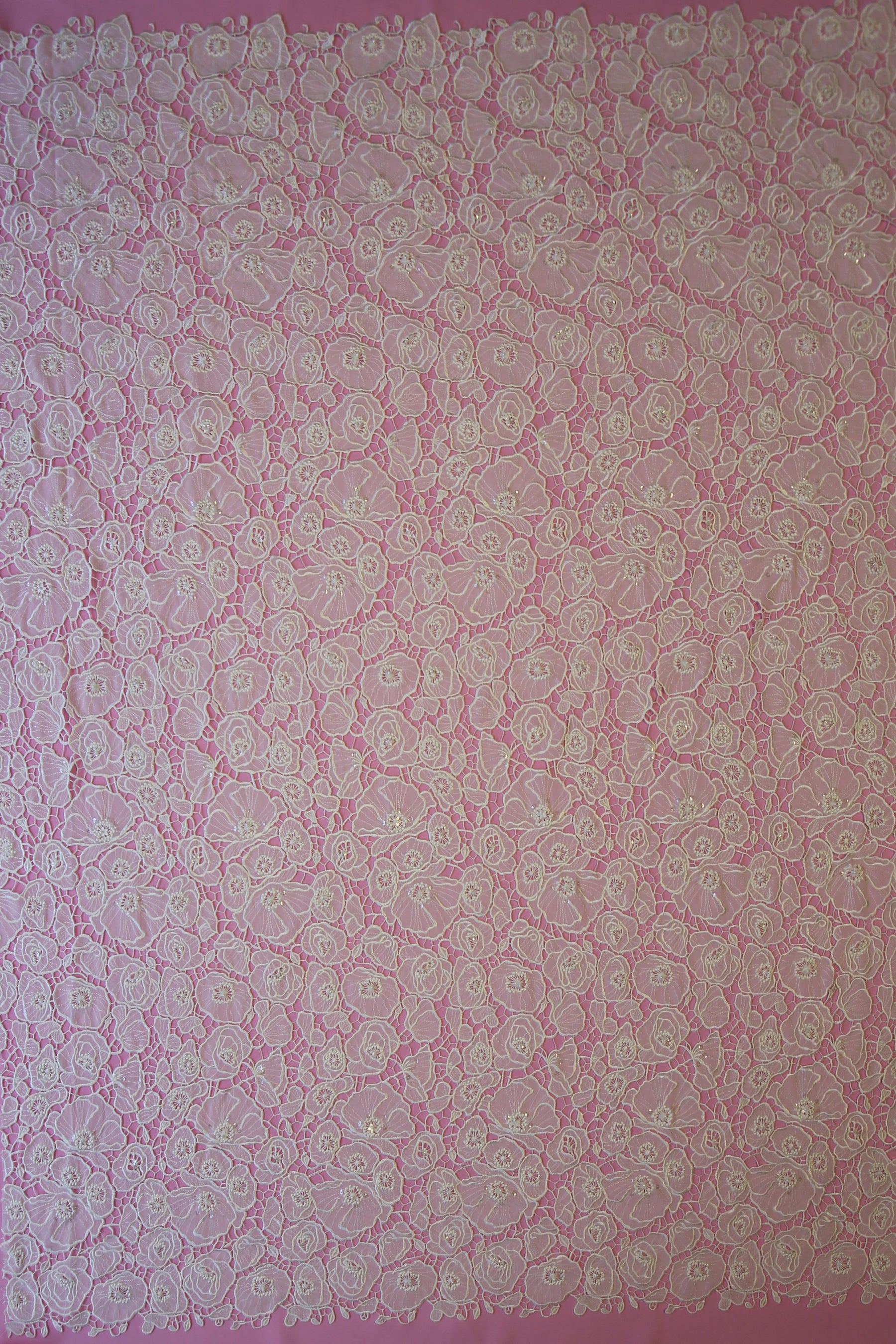Ivory Embroidered Lace - Elsa