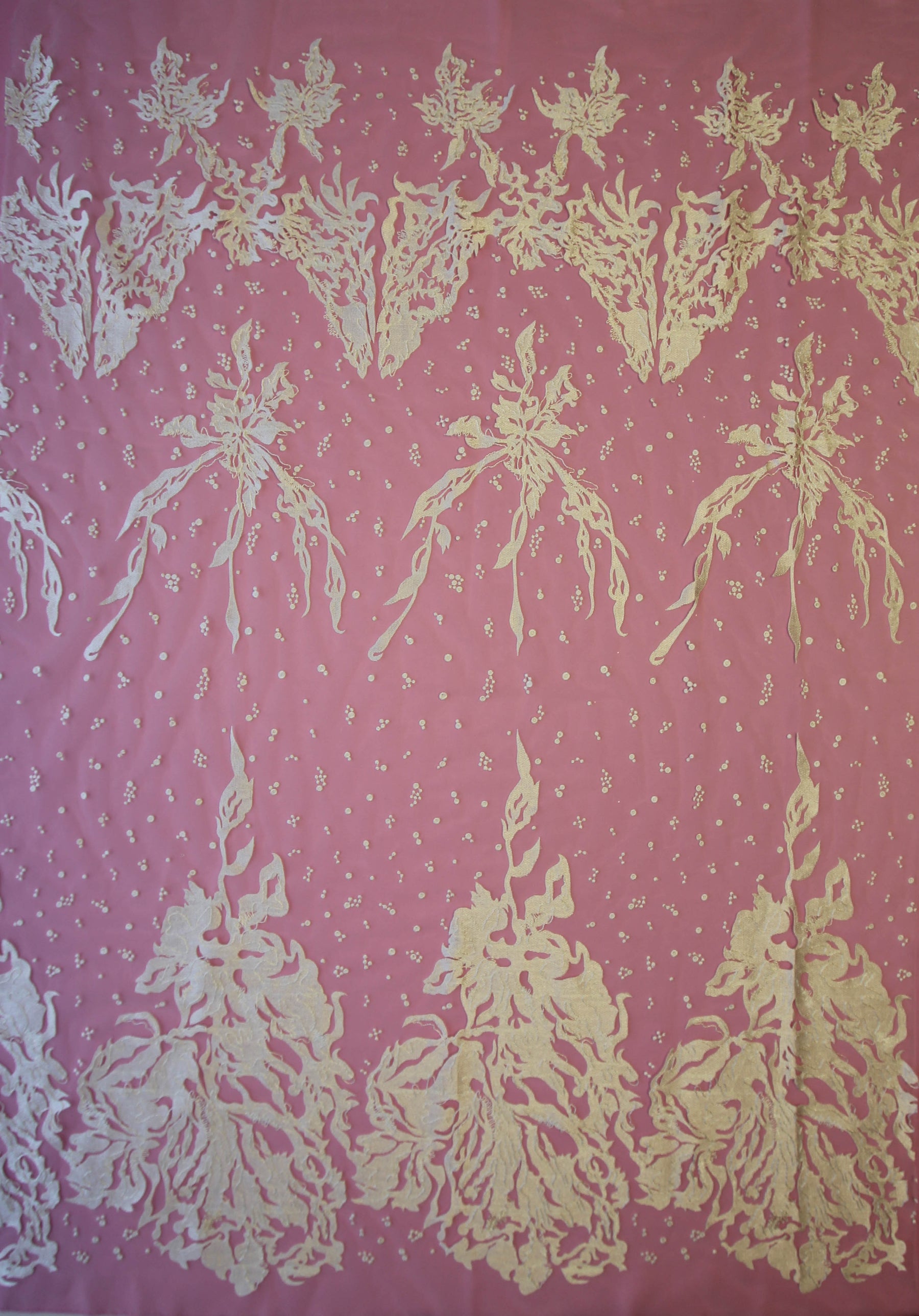 Ivory Embroidered Lace - Heike