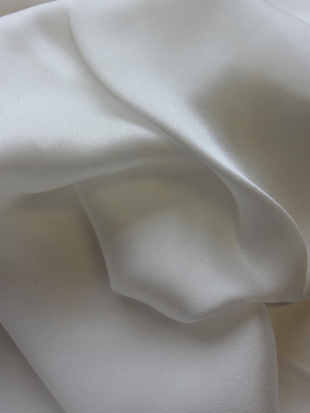 Ivory Silk Satin Chiffon  - Delicacy