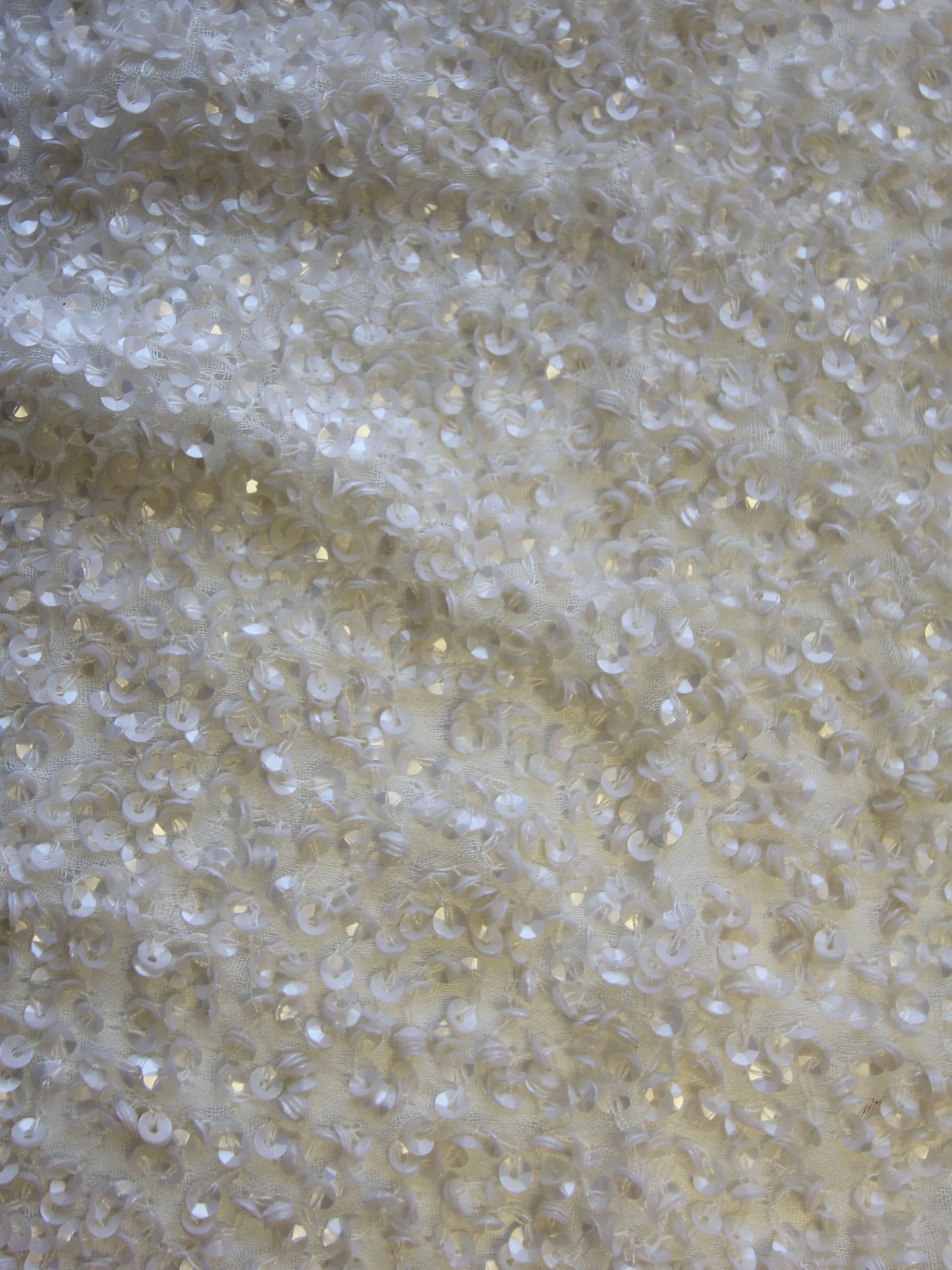 Ivory Sequinned Fabric – Babette