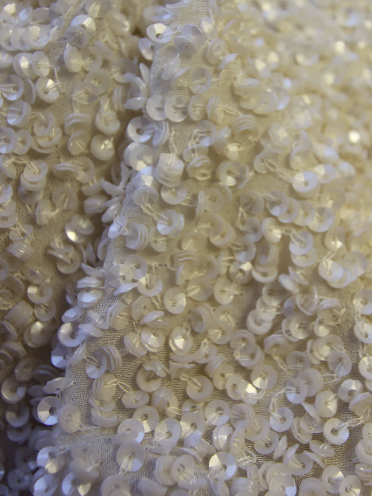 Ivory Sequinned Fabric – Babette