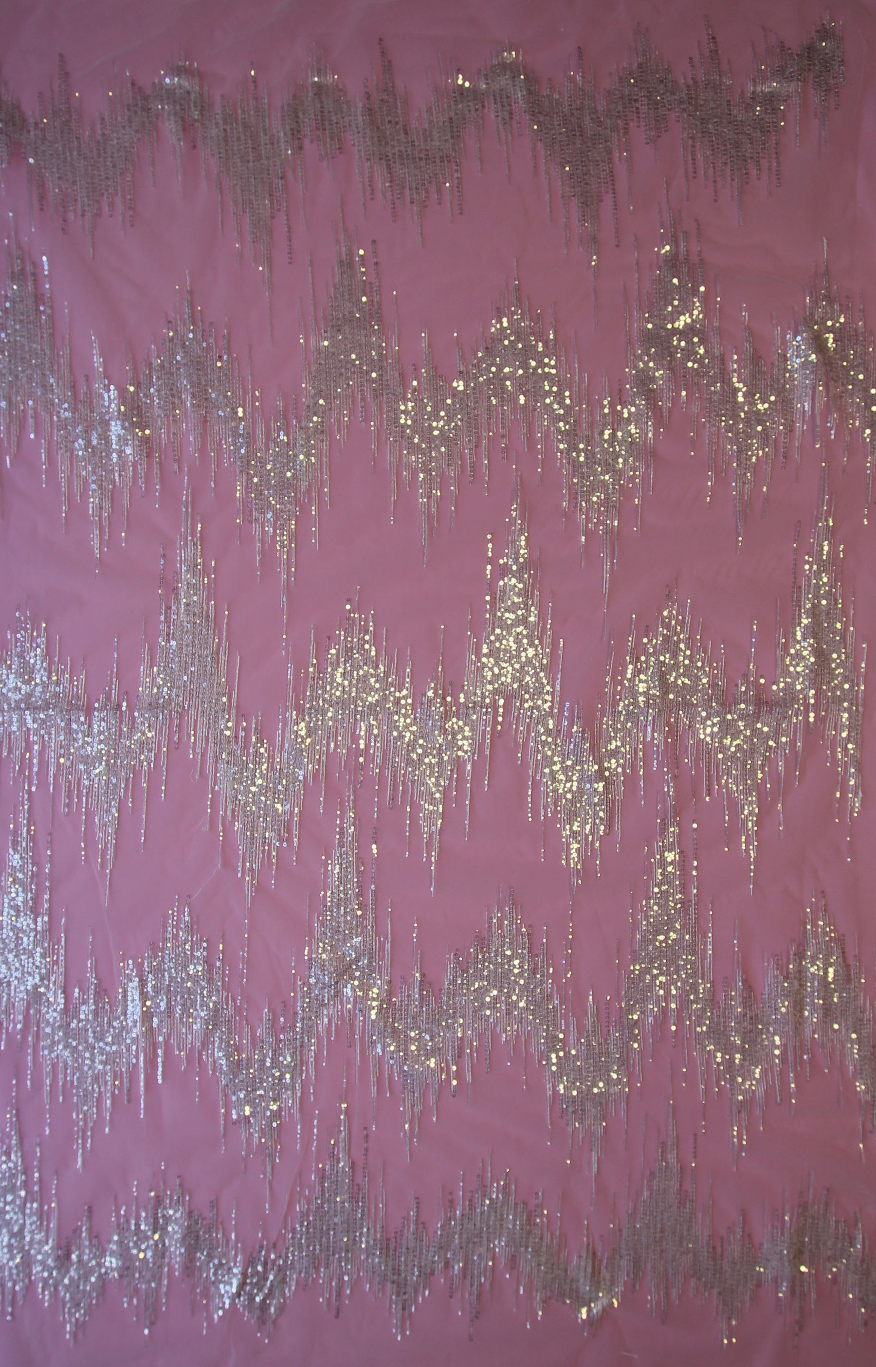 Ivory Sequinned Lace - Twilight