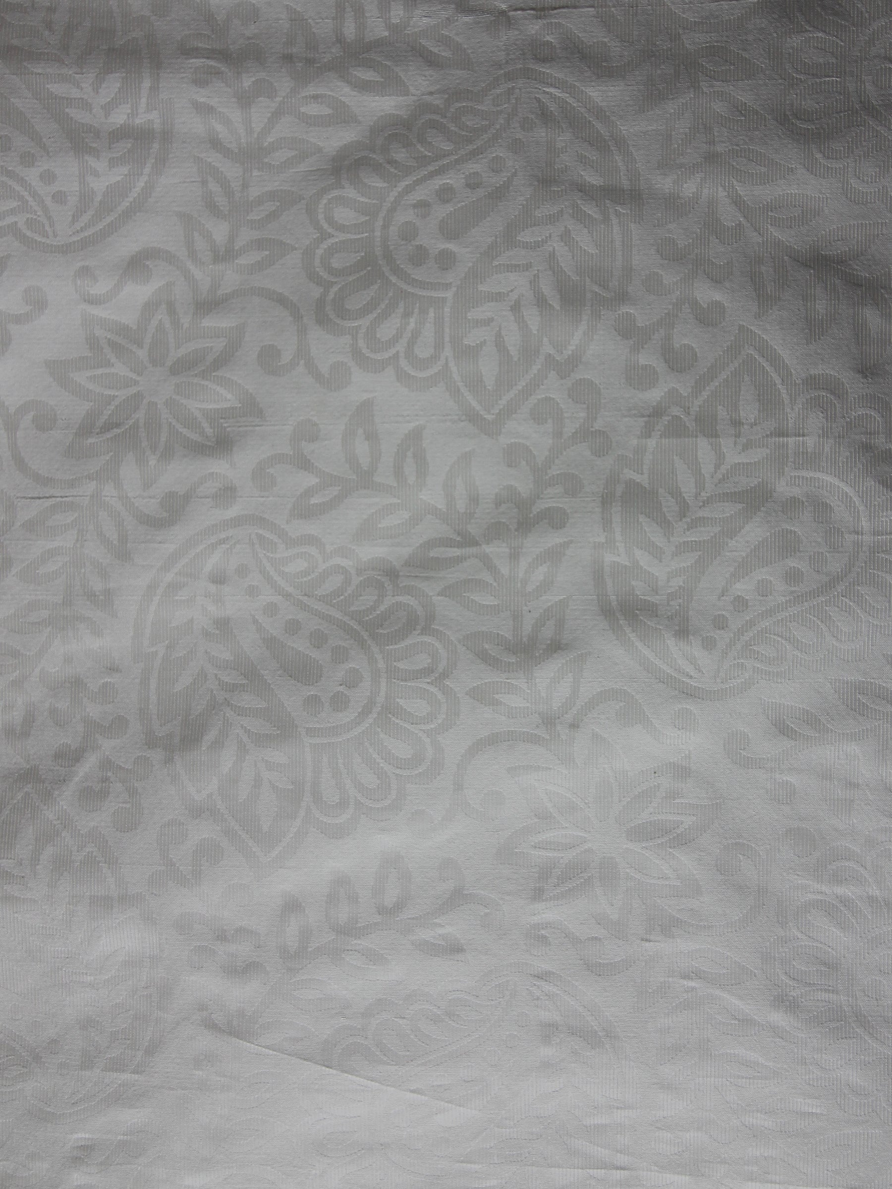 Ivory Silk Jacquard (135cm/53") - Equinox
