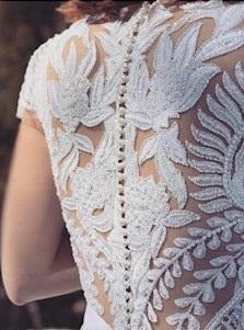 Ivory Hand Beaded Lace - Jaxton