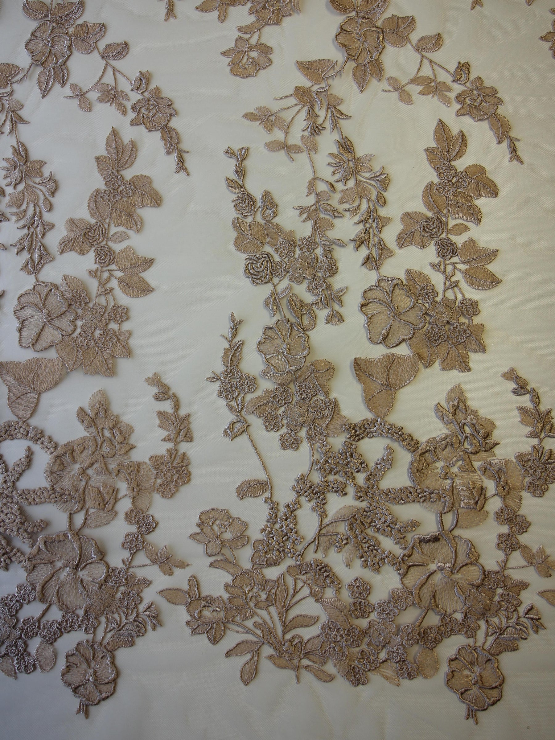 Latte Embroidery Lace - Garbo