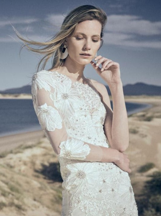 Ivory Embroidered Lace - Liezel