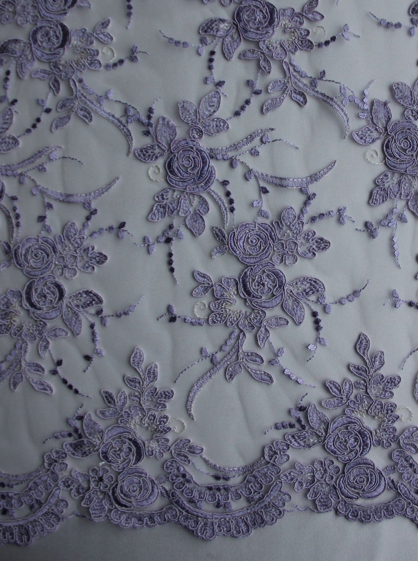 Lavender Corded Lace - Maria