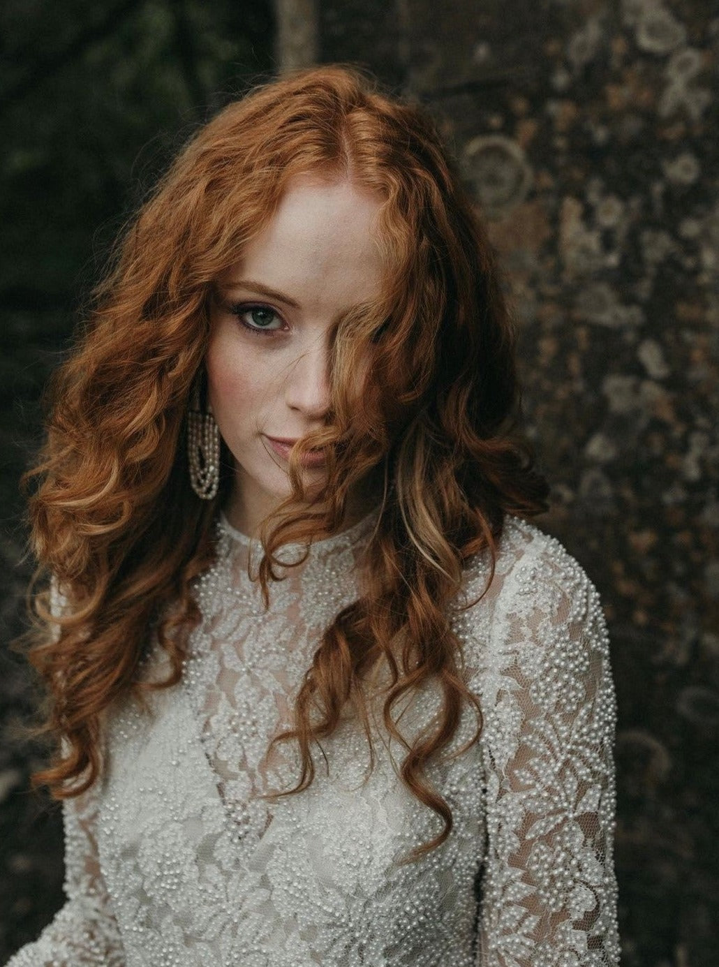 Ivory Beaded Lace - Lucille