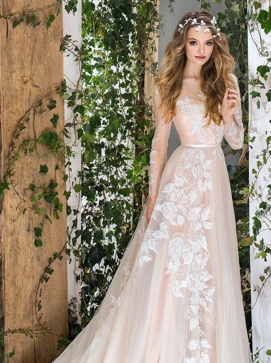 Ivory Embroidered Lace - Lucinda