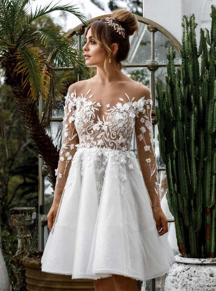 Ivory 3D Embroidered Lace - Milena