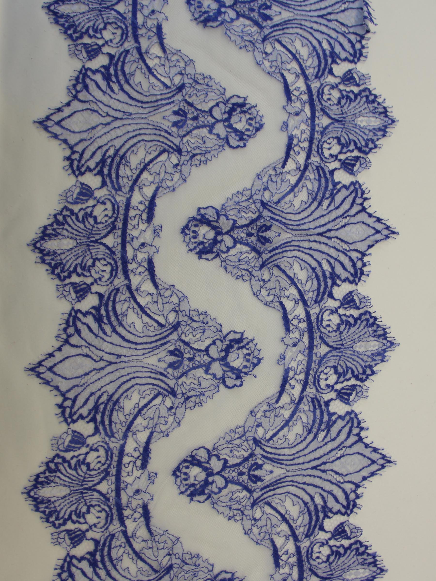 Ocean Blue Lace Trim - Claire