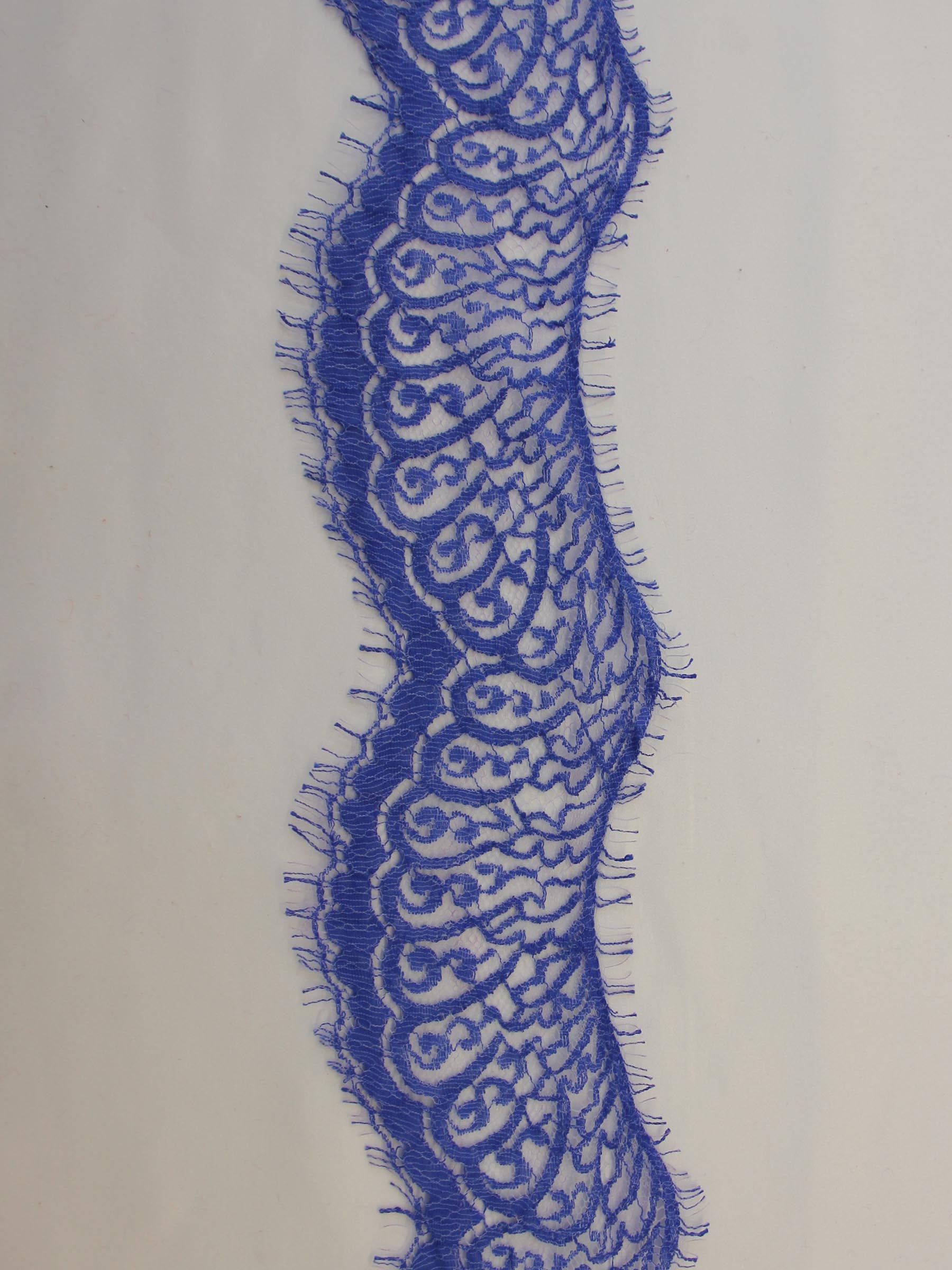 Ocean Blue Lace Trim - Felicity