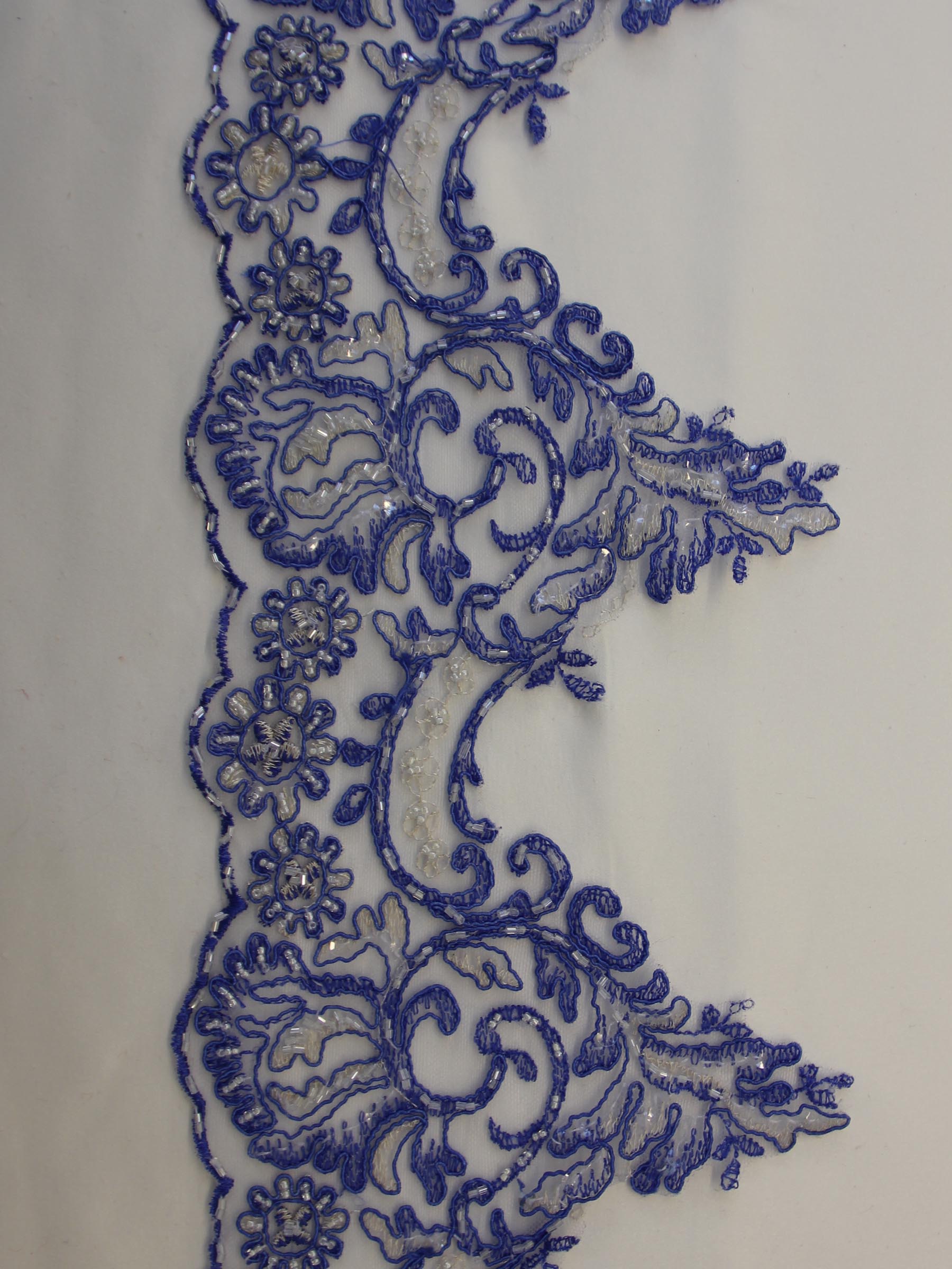 Ocean Blue Lace Trim - Jessica