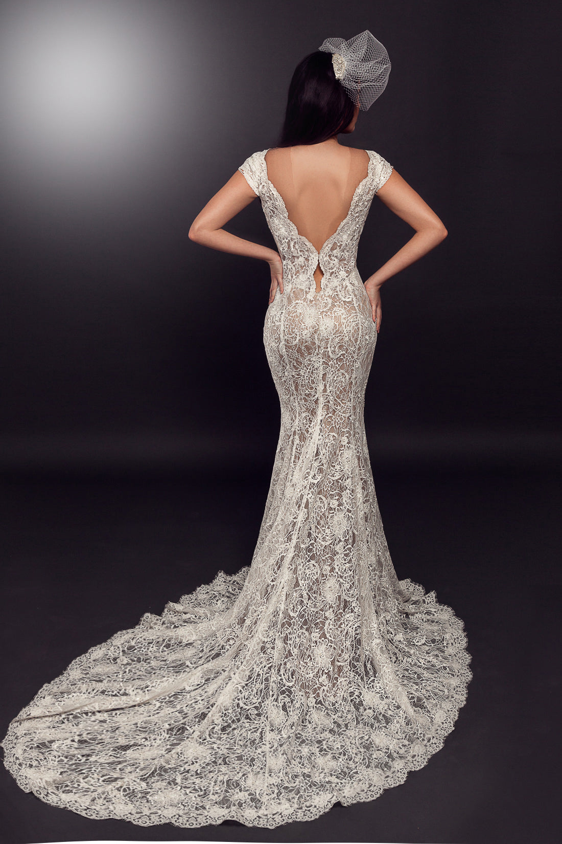 Ivory Beaded Flower Lace - Jodie
