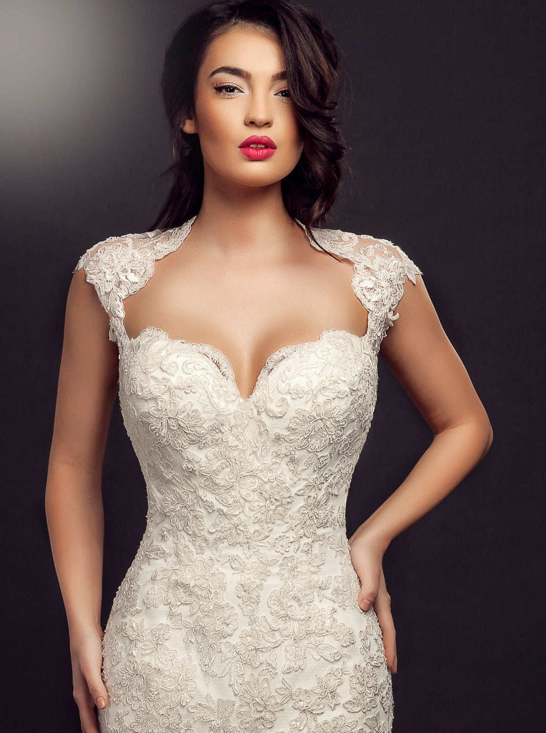 Ivory Beaded Lace - Victoria