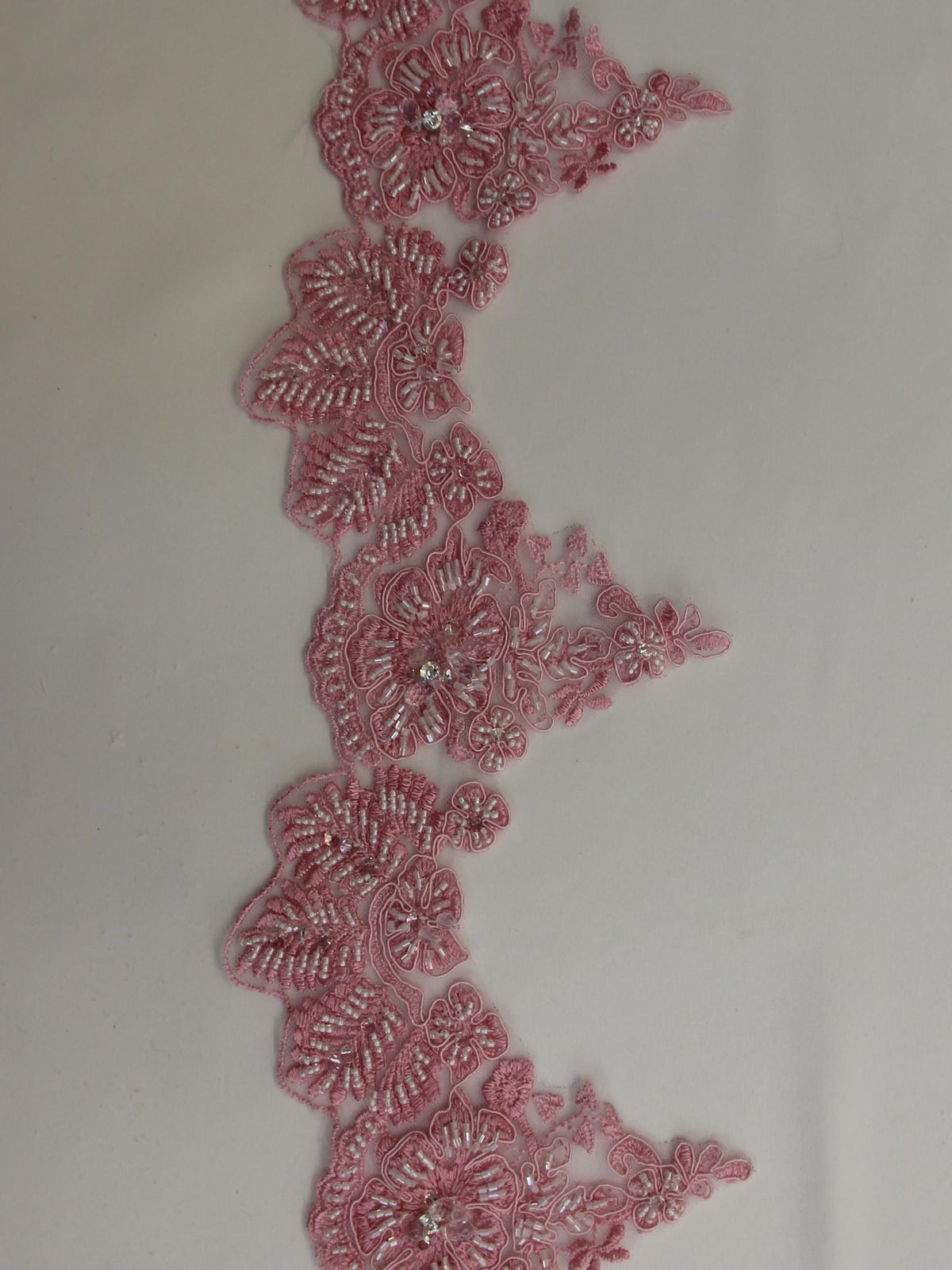 Peony Pink Lace Trim - Chelsea