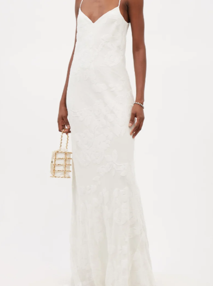 Ivory Bridal Devoré - Pleasure