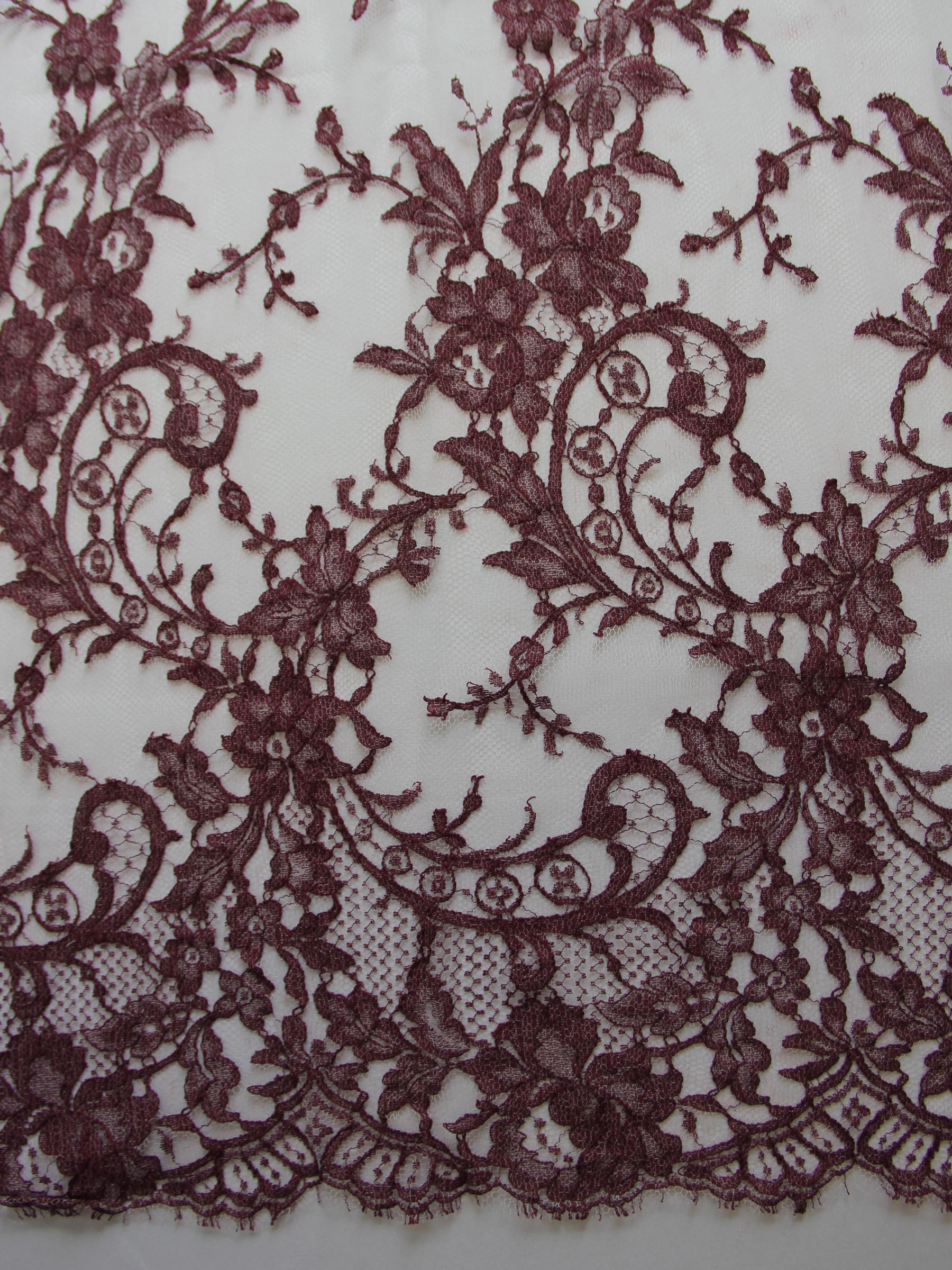 Plum Chantilly Lace - Kate