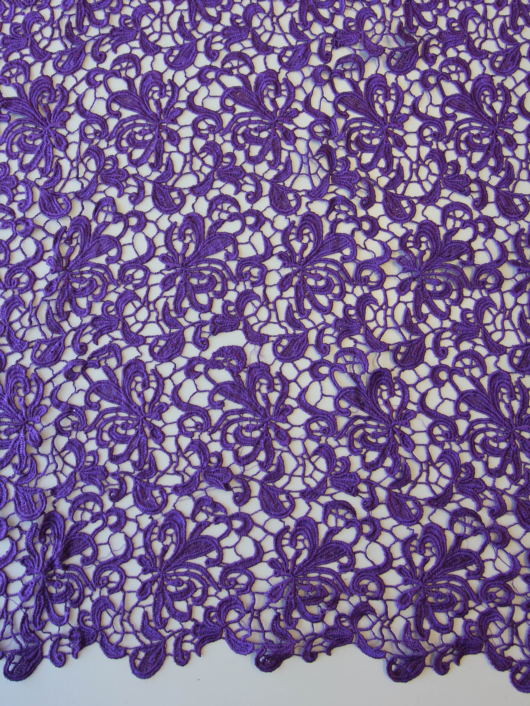 Purple Guipure Lace - Reese