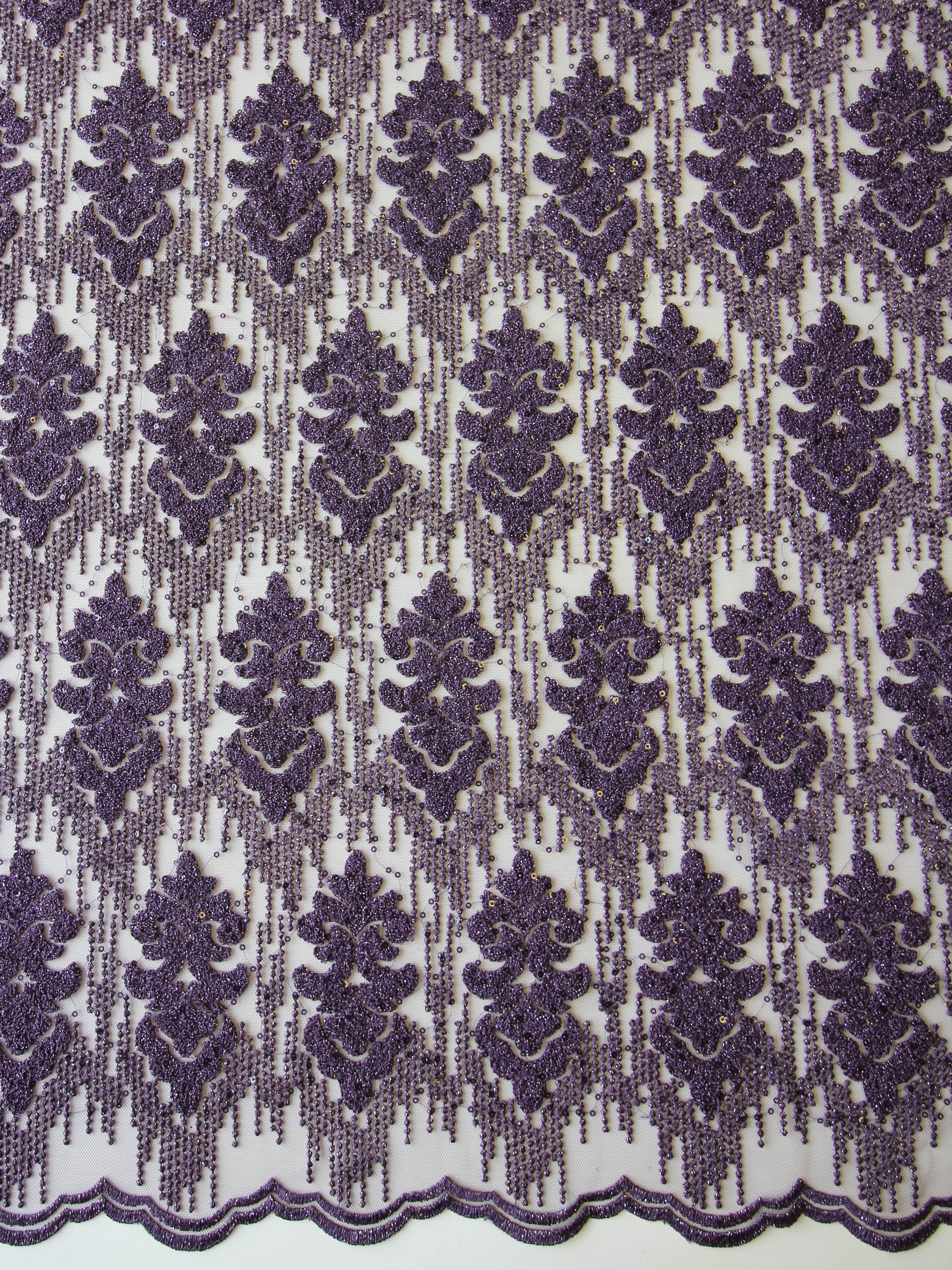 Purple Embroidered Lace – Mara