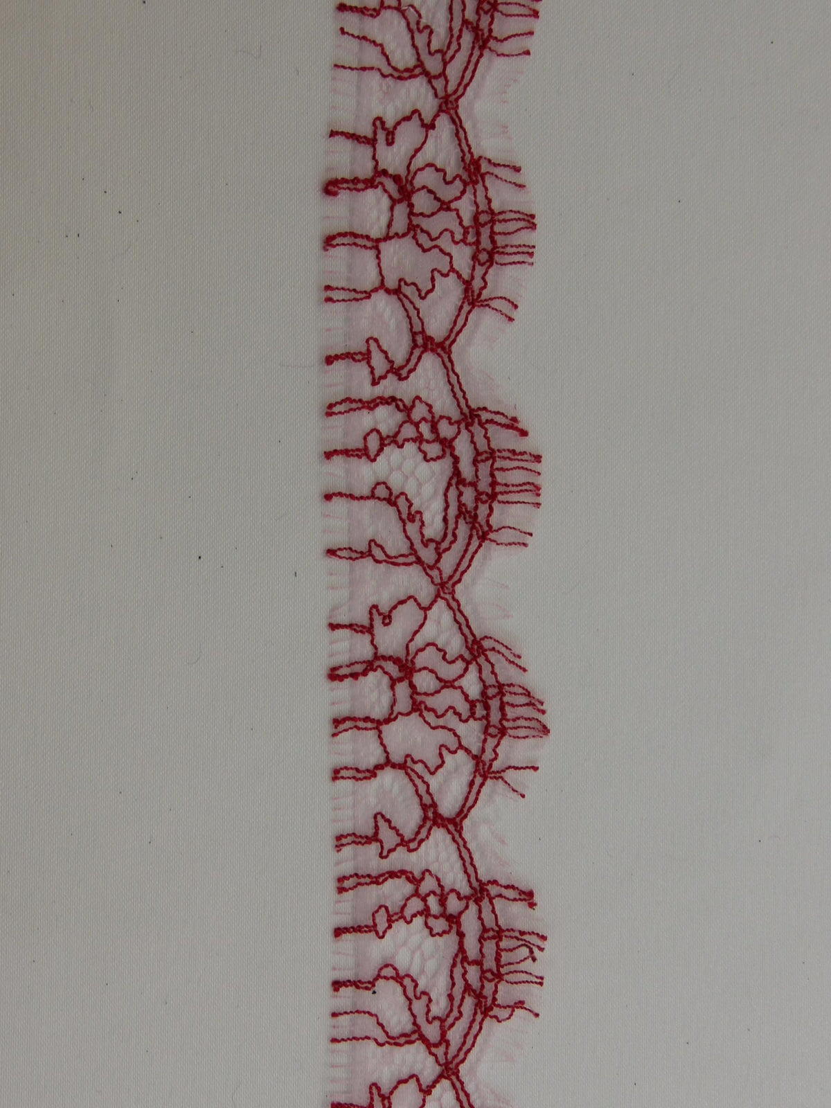 Tulip Red Lace Trim - Anna