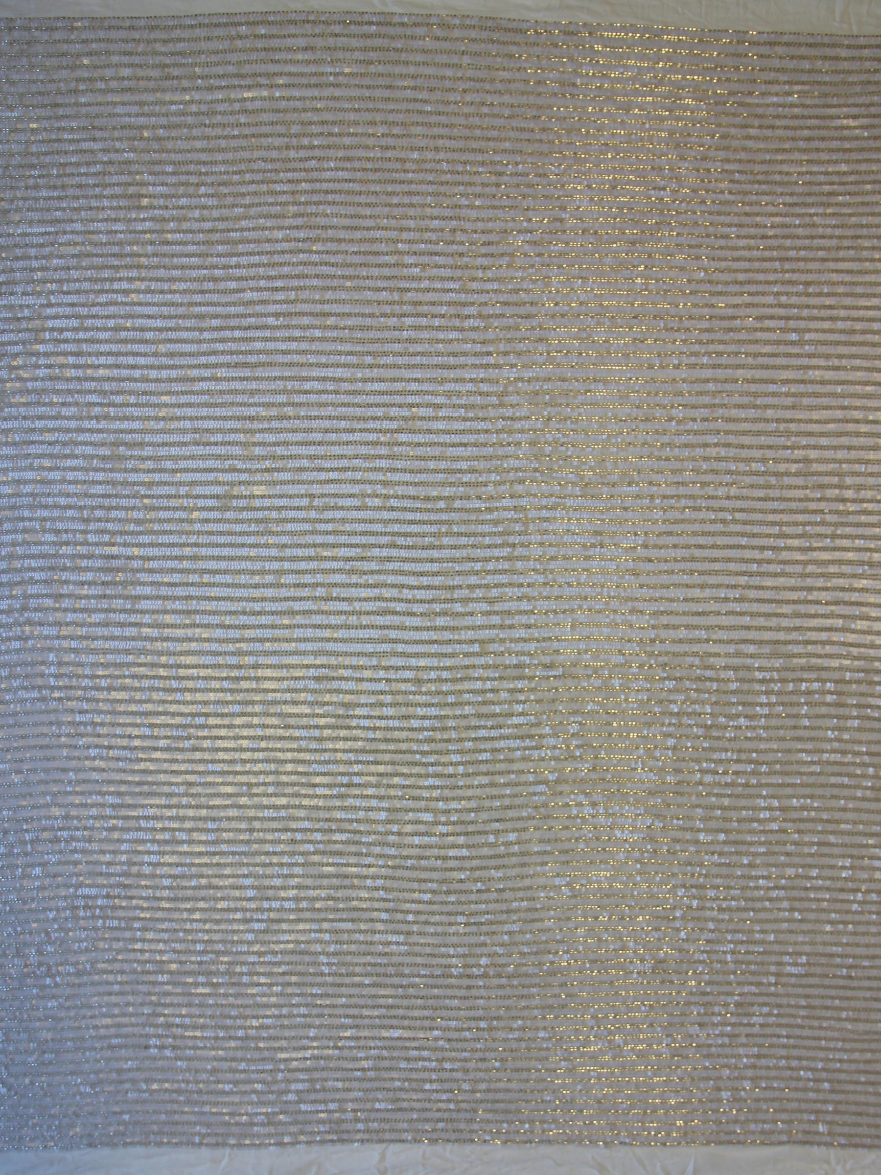 Ivory Sequined Georgette - Lilyana