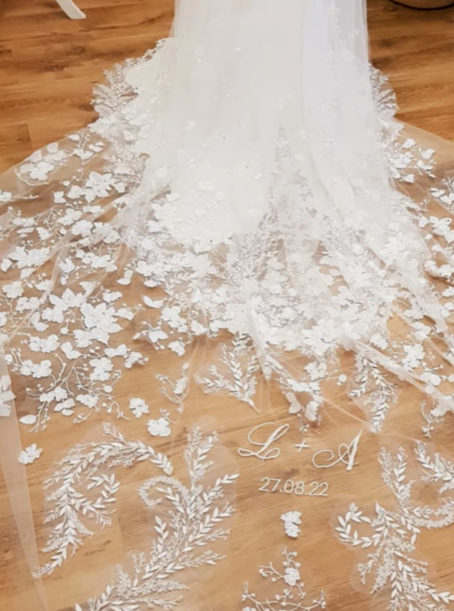 Ivory Italian Embroidered Lace - Styla